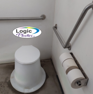 Eco Logic Plastic Outhouse Toilet Stem-Elongated